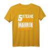 5 Sterne Maurer Beruf Sprüche T-Shirt - Lustiges Geschenk für bestandene Ausbildung, Meisterschule & Geburtstage für Maurer, Ehemann, Sohn & Kollegen