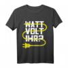 Elektroniker Meister WATT VOLT IHR Herren lustiges Elektriker T-Shirt  Humorvolles Oberteil für Elektriker, Lehrlinge & Werkstatt bei Wartung & Diagnose