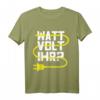 Elektroniker Meister WATT VOLT IHR Herren lustiges Elektriker T-Shirt  Humorvolles Oberteil für Elektriker, Lehrlinge & Werkstatt bei Wartung & Diagnose