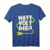 Elektroniker Meister WATT VOLT IHR Herren lustiges Elektriker T-Shirt  Humorvolles Oberteil für Elektriker, Lehrlinge & Werkstatt bei Wartung & Diagnose