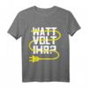 Elektroniker Meister WATT VOLT IHR Herren lustiges Elektriker T-Shirt  Humorvolles Oberteil für Elektriker, Lehrlinge & Werkstatt bei Wartung & Diagnose