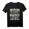 Herren Maurer T-Shirt 2021 - Niemand ist perfekt, aber als Maurer verdammt nah dran - Witziges Geschenk für Gesellen, Azubis & Abschlussfeier