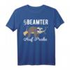 Beamter Faultier Verbeamtung auf Probe T-Shirt - Lustiges Outfit für Beamte und Beamtinnen zum Fest der Verbeamtung