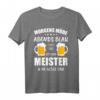 Meister 2023 Geschenk T-Shirt  Bestanden Meisterprüfung, Witziges Handwerker Outfit für Elektriker, Maurer & Dachdecker