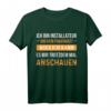 Installateur Klempner Sanitär Heizungsbauer T-Shirt - Klassisch geschnitten, doppelt genähter Saum für professionelle Handwerker