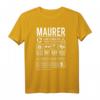 Lustiges Maurer Handwerker T-Shirt für Maurermeister & Auszubildende  Humorvolles Maurer Motiv mit Spruch, ideales Geschenk für Handwerker