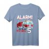 Kinder 5. Geburtstag T-Shirt für Jungen - Feuerwehr Auto Design, Geburtstagsoutfit für kleine Feuerwehr-Fans & Party