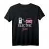 Elektroauto Frauen T-Shirt - Electric Girl Akku Design für umweltbewusste Fahrerinnen & nachhaltige Mobilität