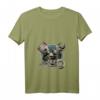 Damen Rock n Roll Rockabilly Old School Auto LKW Mechaniker T-Shirt mit V-Ausschnitt  Vintage Garage und Repair Design für Rockfans & Autoliebhaber