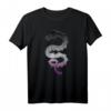 Asexual Japanese Dragon Pride Flag Farben T-Shirt mit Rücken-Design  Kulturelles LGBTQ+ Geschenk für Asexuelle und Drachenfans