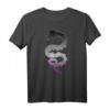 Asexual Japanese Dragon Pride Flag Farben T-Shirt mit Rücken-Design  Kulturelles LGBTQ+ Geschenk für Asexuelle und Drachenfans