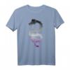 Asexual Japanese Dragon Pride Flag Farben T-Shirt mit Rücken-Design  Kulturelles LGBTQ+ Geschenk für Asexuelle und Drachenfans