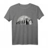 Herren Baggerfahrer Evolution Mond T-Shirt  Perfekt für Bauarbeiter, Baggerführer & Straßenbauer, Berufskleidung für Baustellenprofis