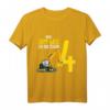 Kinder 4. Geburtstag Bagger T-Shirt für Jungen - Lustiges Geburtstagsoutfit mit Zahl Vier & Baggermotiv, ideales Geschenk für kleine Baggerfahrer