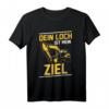 Bagger Minibagger T-Shirt  Lustiges Baustellen Motiv für Baggerführer, Bauarbeiter & Tiefbauer mit Spruch 'Dein Loch ist mein Ziel'