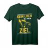 Bagger Minibagger T-Shirt  Lustiges Baustellen Motiv für Baggerführer, Bauarbeiter & Tiefbauer mit Spruch 'Dein Loch ist mein Ziel'