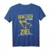 Bagger Minibagger T-Shirt  Lustiges Baustellen Motiv für Baggerführer, Bauarbeiter & Tiefbauer mit Spruch 'Dein Loch ist mein Ziel'