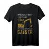 Bagger Baustelle Bauarbeiter Geschenk T-Shirt  Für Baggerfahrer, Handwerker & Baustellenfans