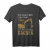 Bagger Baustelle Bauarbeiter Geschenk T-Shirt  Für Baggerfahrer, Handwerker & Baustellenfans