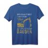 Bagger Baustelle Bauarbeiter Geschenk T-Shirt  Für Baggerfahrer, Handwerker & Baustellenfans