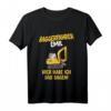 Kinder Baggerfahrer Emil T-Shirt mit Namen - Lustiges Baustellen Motiv für kleine Baumeister, Geburtstags- und Weihnachtsgeschenk