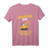 Kinder Baggerfahrer Emil T-Shirt mit Namen - Lustiges Baustellen Motiv für kleine Baumeister, Geburtstags- und Weihnachtsgeschenk