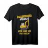 Kinder Baggerfahrer Marius Personalisiertes Baustellen T-Shirt mit Name  Lustiges Geschenk für kleine Baumeister zum Geburtstag, Weihnachten, Einschulung