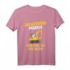 Kinder Baggerfahrer Marius Personalisiertes Baustellen T-Shirt mit Name  Lustiges Geschenk für kleine Baumeister zum Geburtstag, Weihnachten, Einschulung
