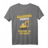 Kinder Baggerfahrer Marius Personalisiertes Baustellen T-Shirt mit Name  Lustiges Geschenk für kleine Baumeister zum Geburtstag, Weihnachten, Einschulung