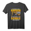 Geboren Zum Baggerfahren Gezwungen Zur Schule Zu Gehen T-Shirt  Lustiges Geschenk für Baggerfahrer, Baustellenfans und Baggerliebhaber