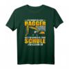 Geboren Zum Baggerfahren Gezwungen Zur Schule Zu Gehen T-Shirt  Lustiges Geschenk für Baggerfahrer, Baustellenfans und Baggerliebhaber