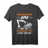 Herren Bagger Opa Tiefbauer Großvater Baustelle T-Shirt - Lustige Geschenkidee für Baggerfahrer & Bauarbeiter