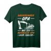 Herren Bagger Opa Tiefbauer Großvater Baustelle T-Shirt - Lustige Geschenkidee für Baggerfahrer & Bauarbeiter