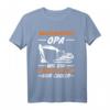Herren Bagger Opa Tiefbauer Großvater Baustelle T-Shirt - Lustige Geschenkidee für Baggerfahrer & Bauarbeiter