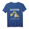 Baggern Kann Ich T-Shirt  Lustiges Bauarbeiter und Baggerfahrer Outfit für Baustellen & Kollegen als Geschenk