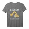 Baggern Kann Ich T-Shirt  Lustiges Bauarbeiter und Baggerfahrer Outfit für Baustellen & Kollegen als Geschenk