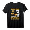 3. Geburtstag Baustelle Shirt für Kinder  Lustiges Baggerfahrer T-Shirt mit Spruch für Jungen und Mädchen