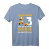 3. Geburtstag Baustelle Shirt für Kinder  Lustiges Baggerfahrer T-Shirt mit Spruch für Jungen und Mädchen