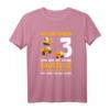 3. Geburtstag Baustelle Shirt für Kinder  Lustiges Baggerfahrer T-Shirt mit Spruch für Jungen und Mädchen