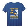 3. Geburtstag Baustelle Shirt für Kinder  Lustiges Baggerfahrer T-Shirt mit Spruch für Jungen und Mädchen