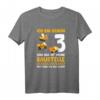 3. Geburtstag Baustelle Shirt für Kinder  Lustiges Baggerfahrer T-Shirt mit Spruch für Jungen und Mädchen