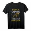 Baggerfahrer Opa Geschenk Baumaschine Bagger Fahrer Spruch T-Shirt  Lustiges Baustellen Motiv für Bauarbeiter, Väter & Opas auf dem Bau