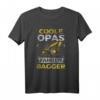 Baggerfahrer Opa Geschenk Baumaschine Bagger Fahrer Spruch T-Shirt  Lustiges Baustellen Motiv für Bauarbeiter, Väter & Opas auf dem Bau