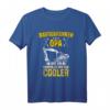 Bagger Opa Bauarbeiter T-Shirt  Cooles Motiv für Bauarbeiter, Baggerfahrer & Baustellenprofis