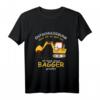 Kinder Bagger T-Shirt für Jungen - Lustiges Baustellen Motiv mit Entschuldigungsspruch, perfekte Geschenkidee für Baggerfans