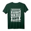 Lustiges Baggerfahrer Geschenk T-Shirt mit Spruch 'Baggerfahrer ein Mann ein Ziel Rente'  Perfekt für angehende Rentner & Bauarbeiter