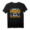 Herren Baggerfahrer T-Shirt - Warum Ich Bagger Fahre Weil Ich Es Kann Lustiges Arbeitsspruch Shirt als Geschenk für Papa, Opa, Bruder oder Bauarbeiter