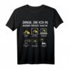 Baggerfahrer Dinge die ich in meiner Freizeit mache Bagger T-Shirt - Lustiges Geschenk für Bauarbeiter, Hobby-Baggerfahrer & Baustellenprofis