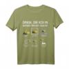 Baggerfahrer Dinge die ich in meiner Freizeit mache Bagger T-Shirt - Lustiges Geschenk für Bauarbeiter, Hobby-Baggerfahrer & Baustellenprofis