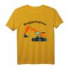 HapBunny T-Shirt mit großem Baggermotiv  Perfekt für Bauarbeiter, Bagger-Fans & Kinder, die Bagger lieben